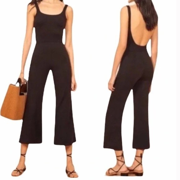 Reformation Black Jumpsuit - Picture 1 of 11